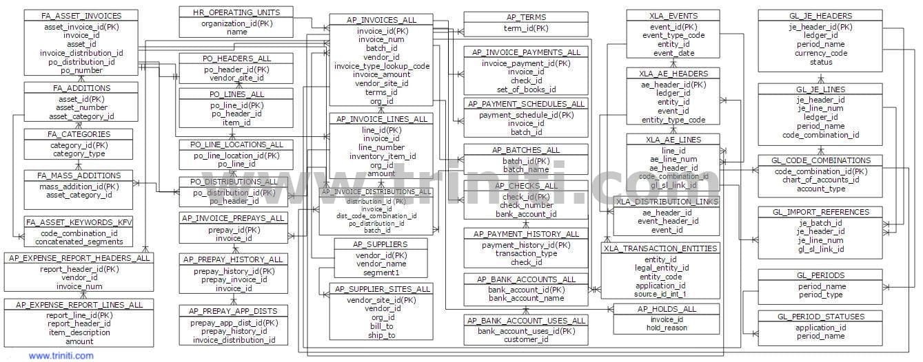 Account Payable ER Diagram